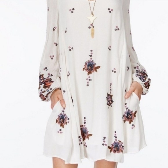 Free People | Boho Vibes Embroidered Dress - Picture 2 of 11